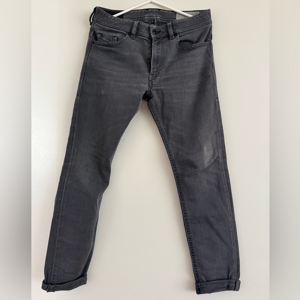 Diesel Men's Charcoal Slim Jeans